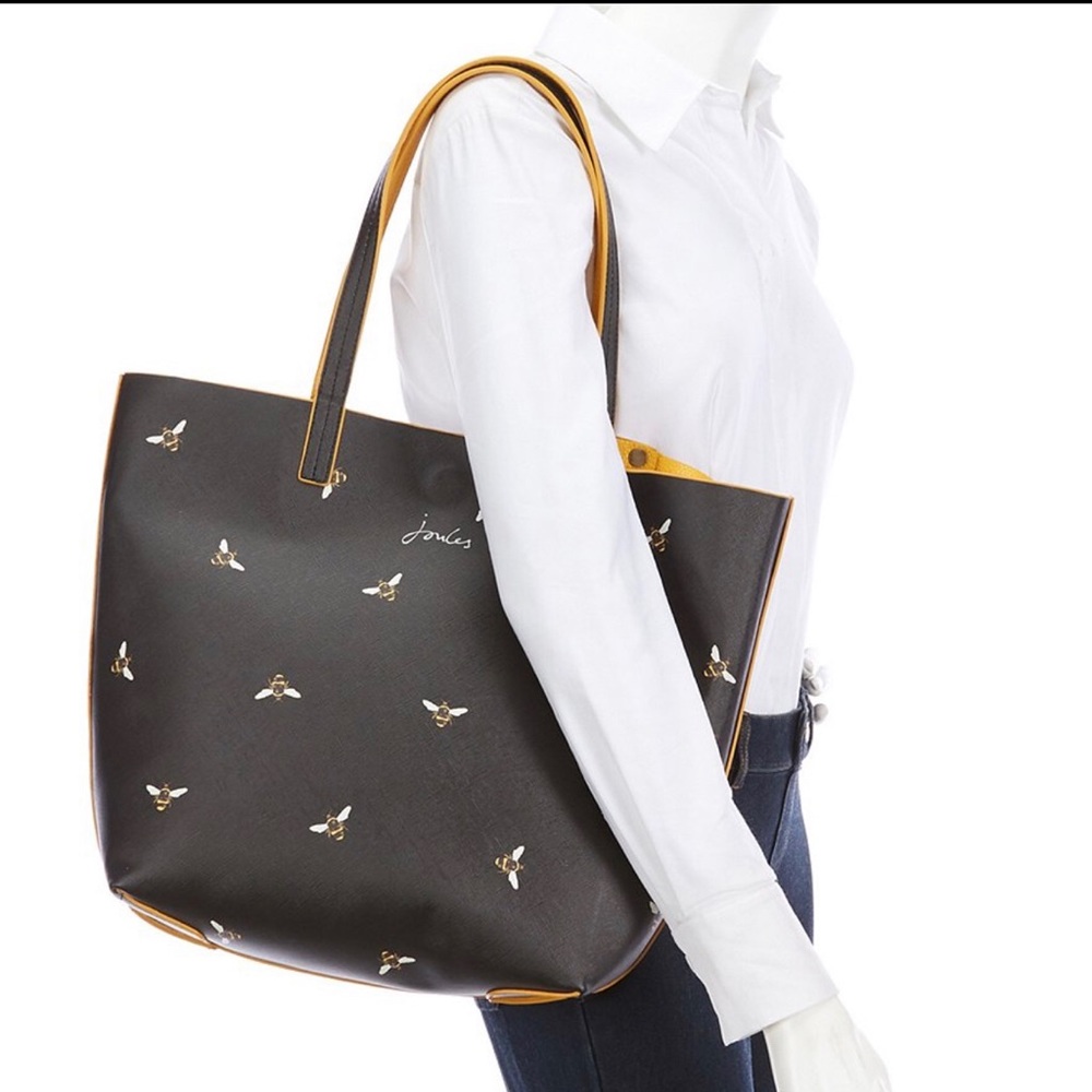 NWT Joules Revery Bee Print Reversible Bag